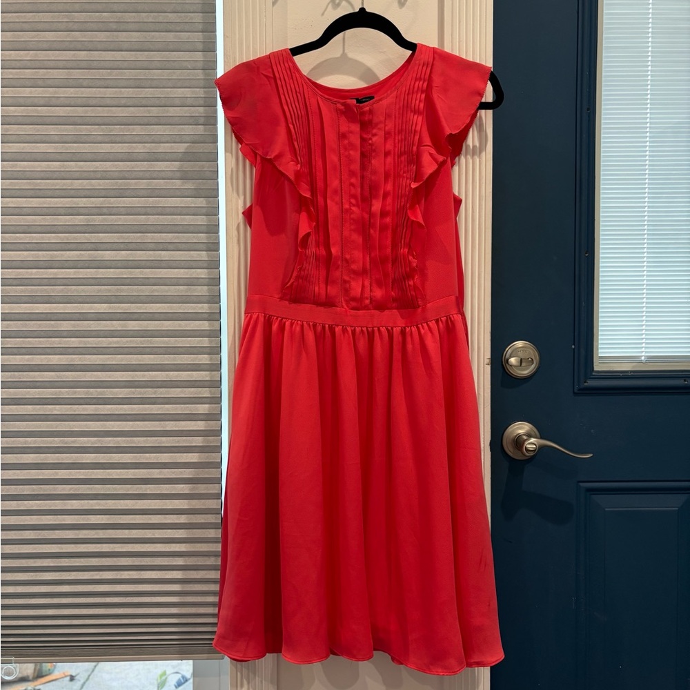 Crepe Coral Banana Republic Dress — WITH POCKETS